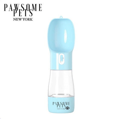 2-in-1 Portable Pet Feeder & Water Bottle