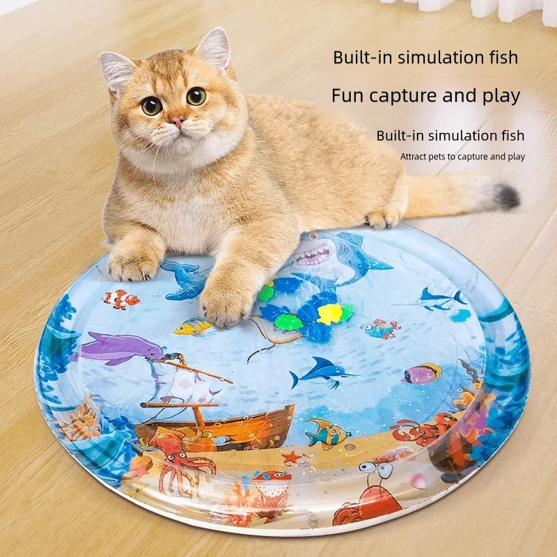 Summer Cooling Pet Water Bed Cushion Ice Pad Dog Sleeping Square Mat For Puppy D