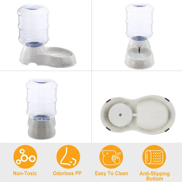 3.5L/1Gal Pet Water Dispenser Self-Dispensing Gravity Pets Water Feeder Automati
