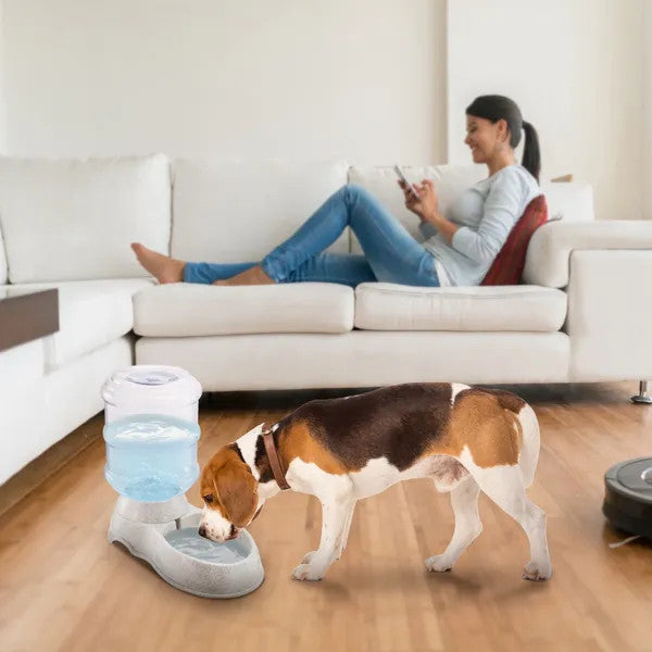 3.5L/1Gal Pet Water Dispenser Self-Dispensing Gravity Pets Water Feeder Automati
