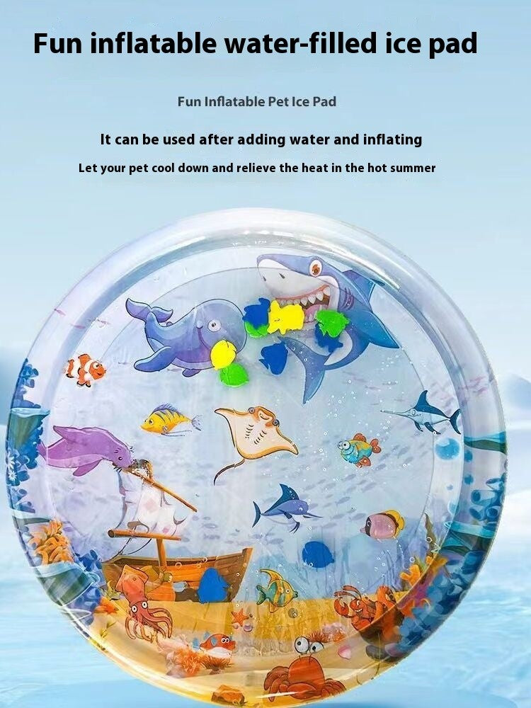 Summer Cooling Pet Water Bed Cushion Ice Pad Dog Sleeping Square Mat For Puppy D