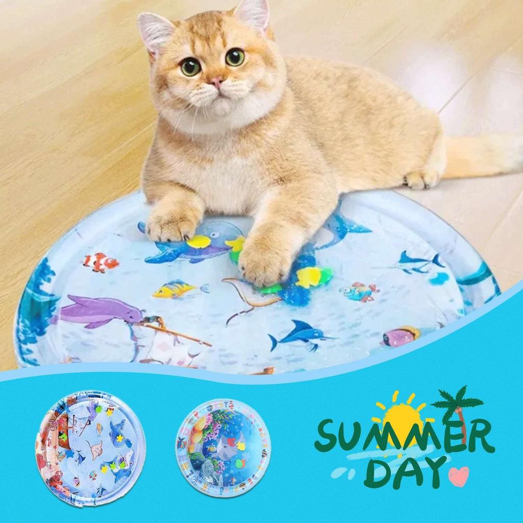 Summer Cooling Pet Water Bed Cushion Ice Pad Dog Sleeping Square Mat For Puppy D