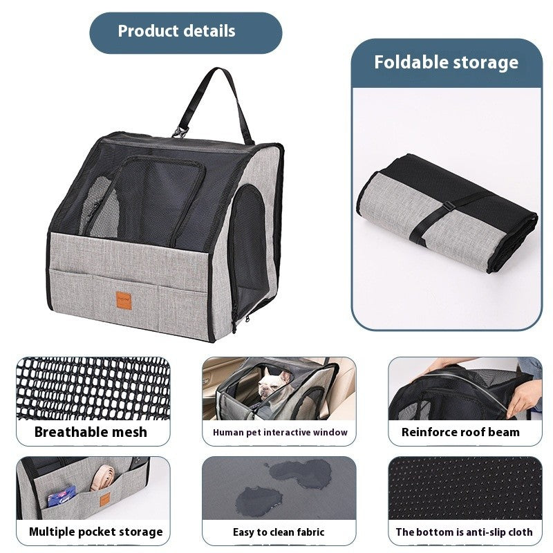Portable Foldable Car Waterproof And Hard-wearing Pet Cage Waterproof Thickened 