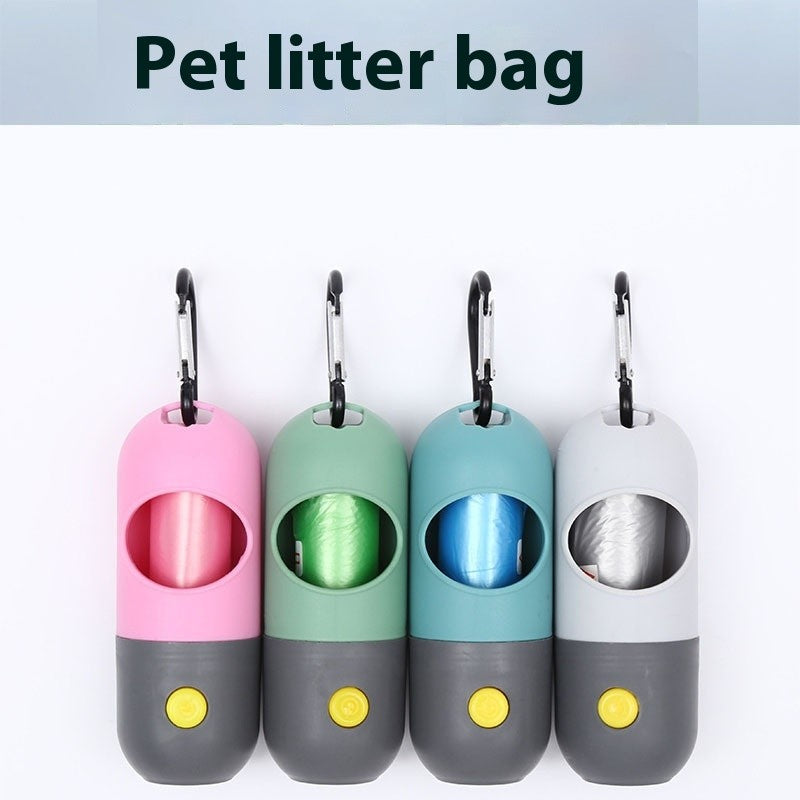 Led Light Pet Waste Bag Dispenser For Dogs Cats Dog Poop Scooper Bags Waste Bags