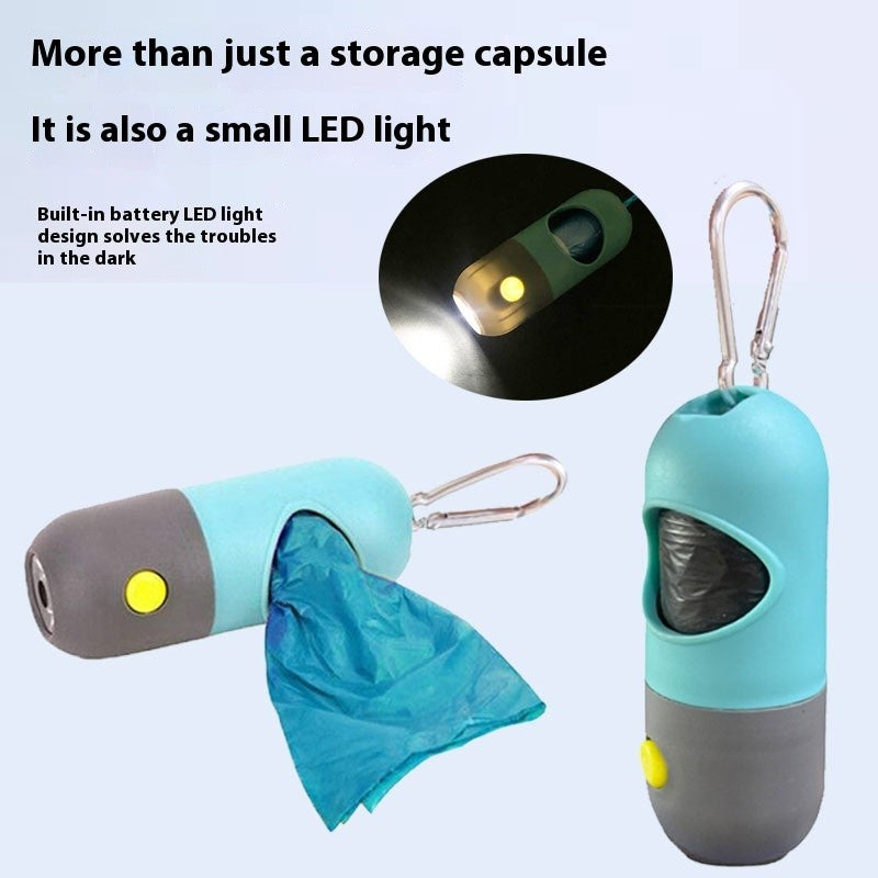 Led Light Pet Waste Bag Dispenser For Dogs Cats Dog Poop Scooper Bags Waste Bags