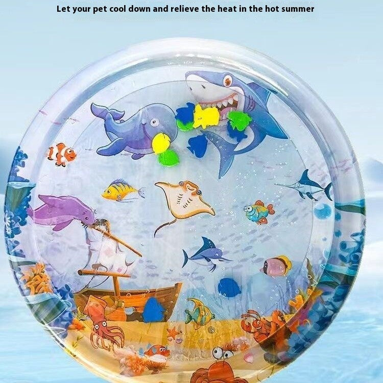Summer Cooling Pet Water Bed Cushion Ice Pad Dog Sleeping Square Mat For Puppy D