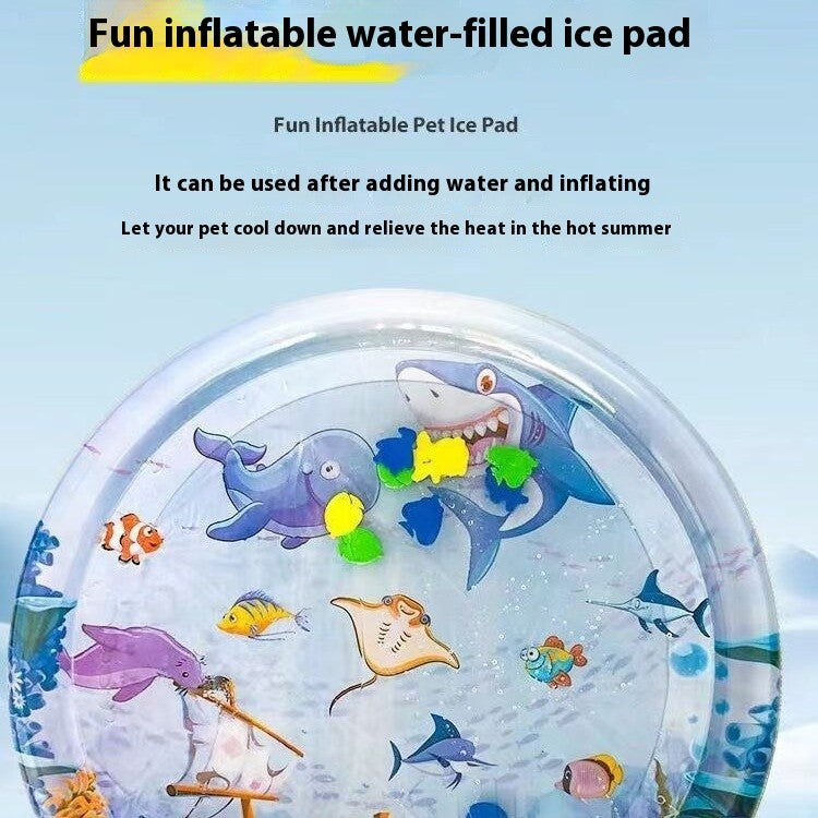 Summer Cooling Pet Water Bed Cushion Ice Pad Dog Sleeping Square Mat For Puppy D