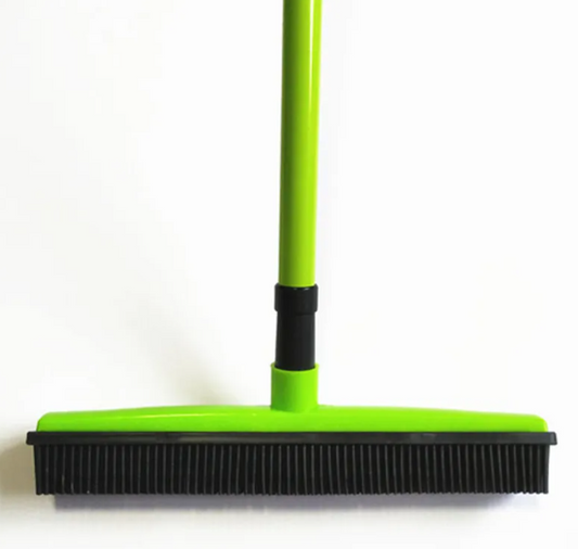 Pet Hair Removal Broom Mop – Washable, Multi-Surface, for Carpets & Hard Floors