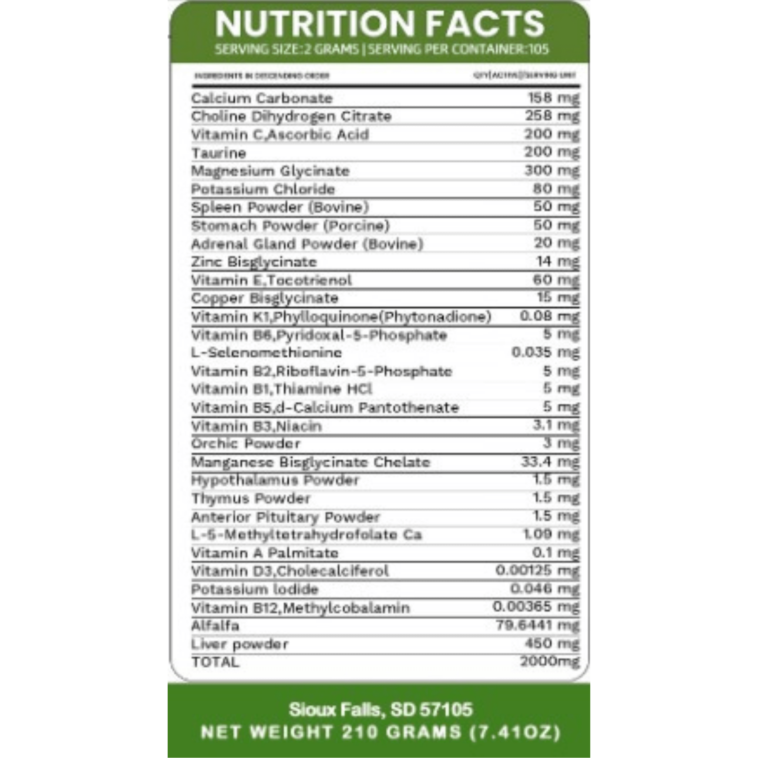 Holistic Total Body Support – Multivitamin & Glandular Support for Dogs and Cats